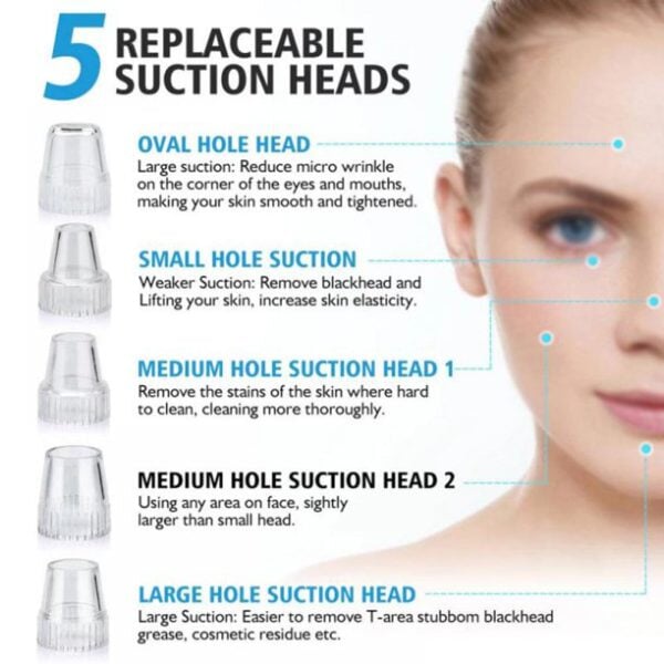 Blackhead Suction Remover Pore Vacuum | Blackhead Pore Cleaning Beauty Tool beauty gadgets ZAR INNOVATIONS 