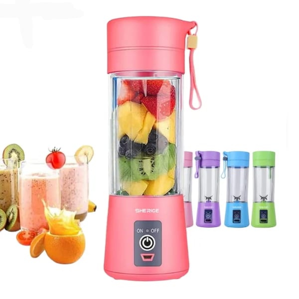 Usb Chargeable Juicer Blender 6 Blades Fruit Vegetable Blender (random Color)