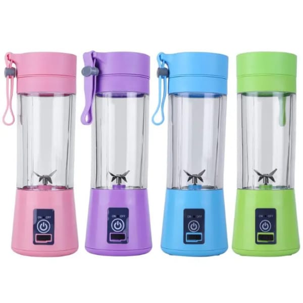 Usb Chargeable Juicer Blender 6 Blades Fruit Vegetable Blender (random Color)