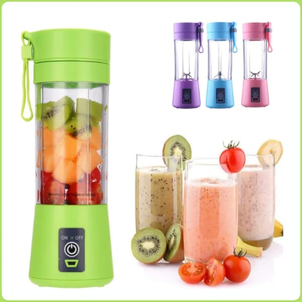 Usb Chargeable Juicer Blender 6 Blades Fruit Vegetable Blender (random Color)