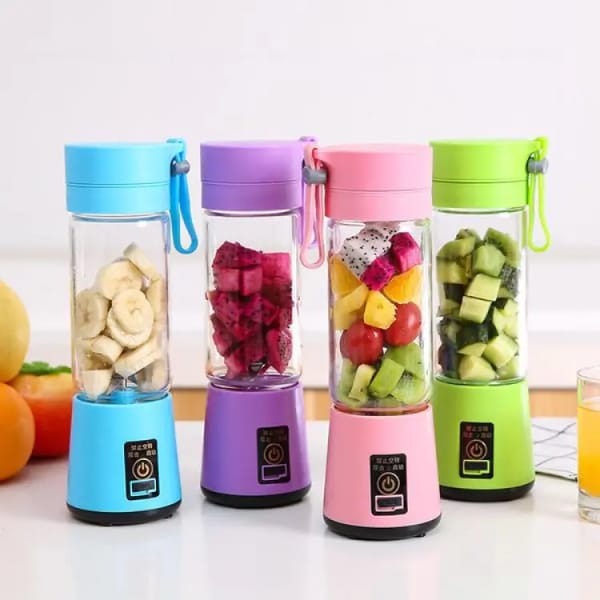 Usb Chargeable Juicer Blender 6 Blades Fruit Vegetable Blender (random Color)