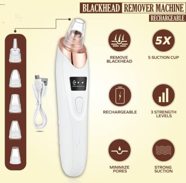 Blackhead Suction Remover Pore Vacuum | Blackhead Pore Cleaning Beauty Tool beauty gadgets ZAR INNOVATIONS 