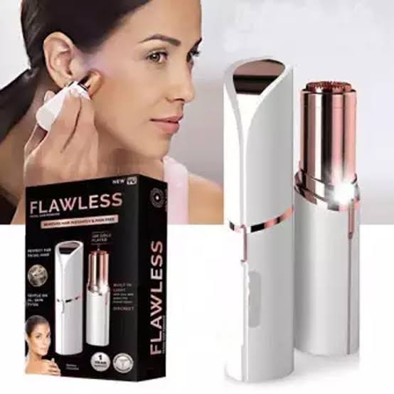 Rechargeable Flawless Women Painless Hair Remover Face Facial Hair Remover