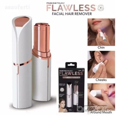 Rechargeable Flawless Women Painless Hair Remover Face Facial Hair Remover